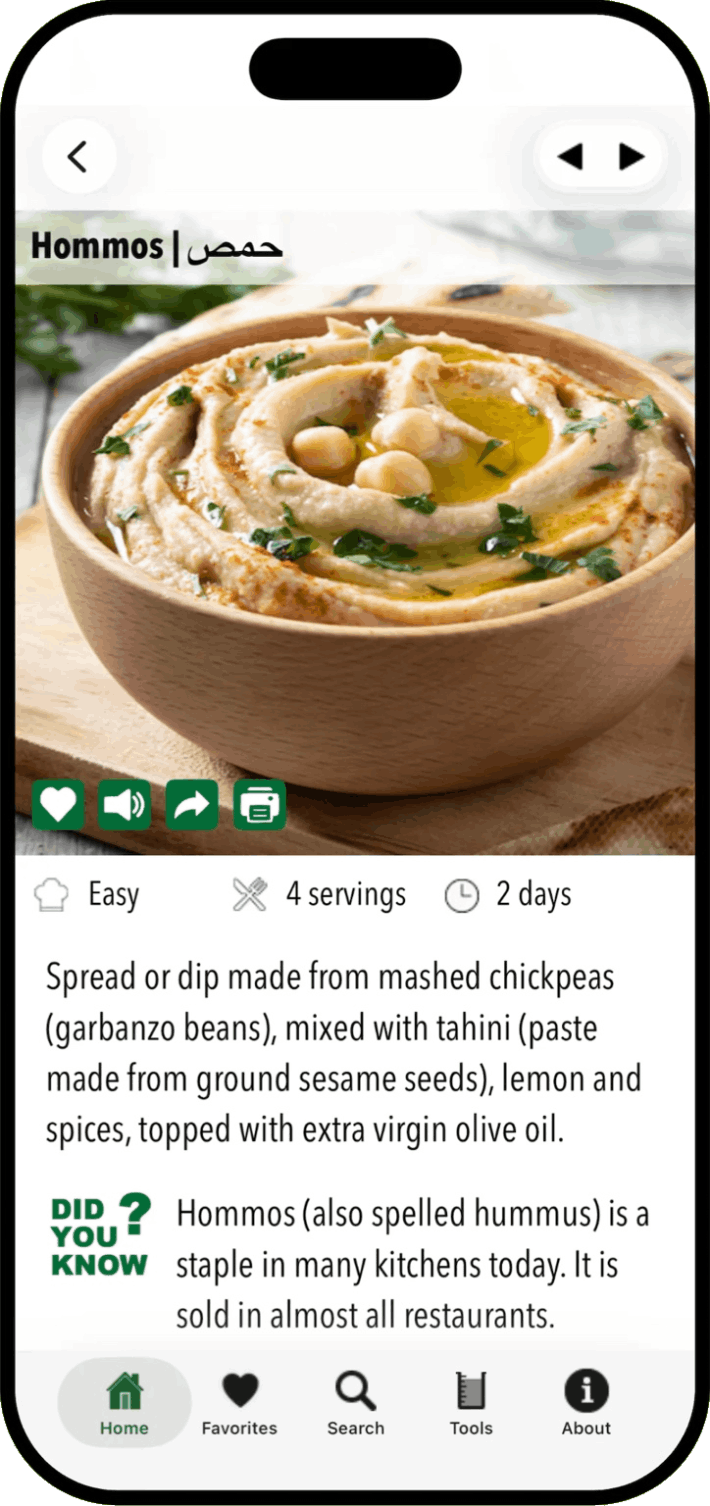 100 Lebanese Recipes iOS App